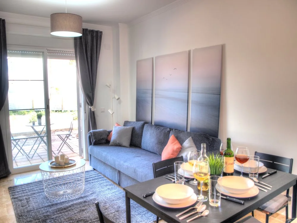 Salón y comedor del apartamento